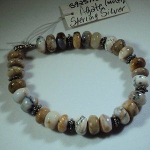 Multi Agate & Sterling Silver Reiki Infused